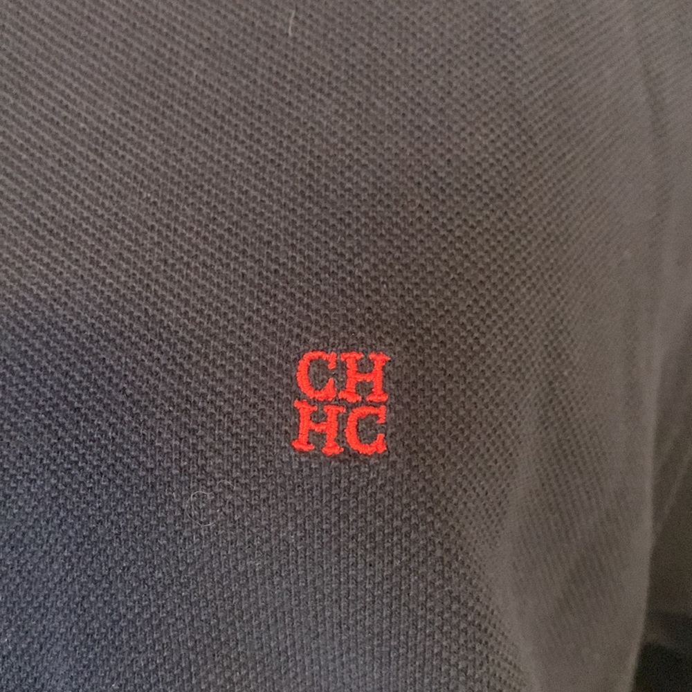 [Carolina Herrera] Navy Blue Polo Shirt - Size XXL - Picture 3 of 7